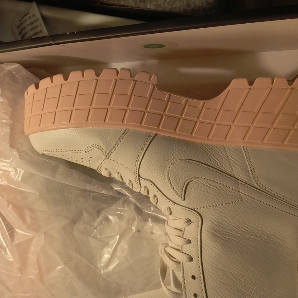 Air Jordan 1 BrooklynHigh Sail Legend Pink W- FJ5737-116  Women's Shoes12W 10.5M - Picture 5 of 5